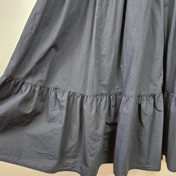 A New Day Cotton Poplin Midi Sundress High Neck XXL Navy Blue Sleeveless‎ Dress - Picture 5 of 10